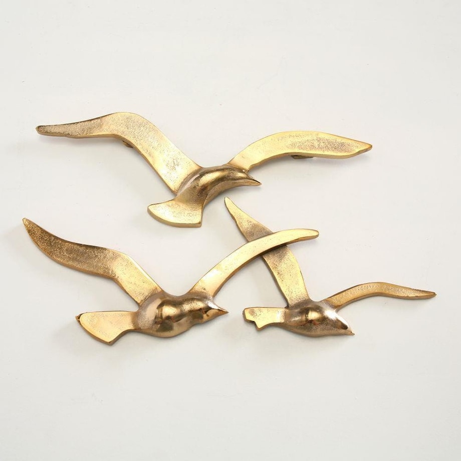 Dekoracja Birds gold, 39x2x13cm