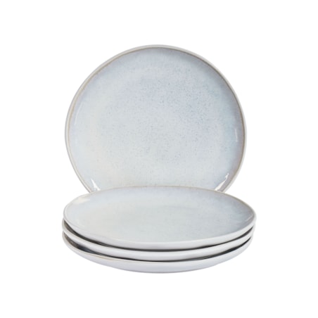 Zestaw 4 małych talerzy SESAME Kamionka Jasnoszary