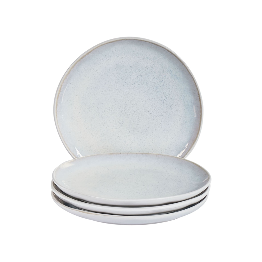 Zestaw 4 małych talerzy SESAME Kamionka Jasnoszary