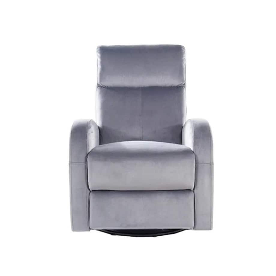 Fotel rozkładany OLIMP VELVET szary obrotowy