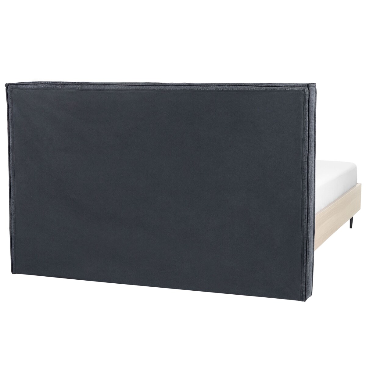 Łóżko tapicerowane 160 x 200 cm szare IZERNORE