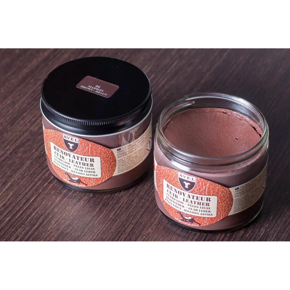 Krem koloryzujący do skóry AVEL LTHR Cream Renovator 250ml brązowy