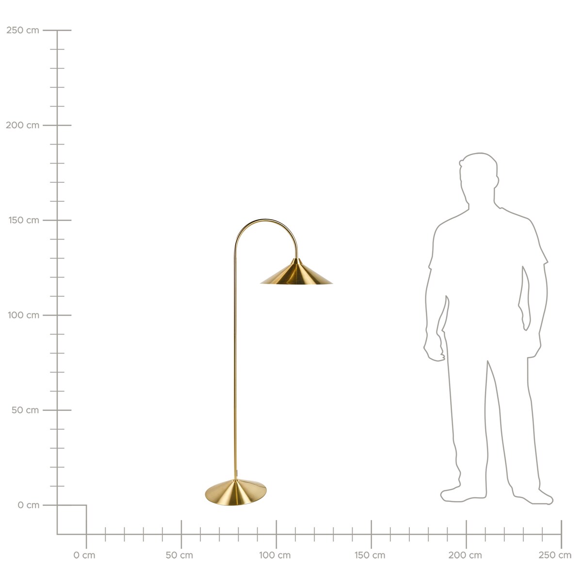 Lampa podłogowa SAVEGRE Metal Złoty