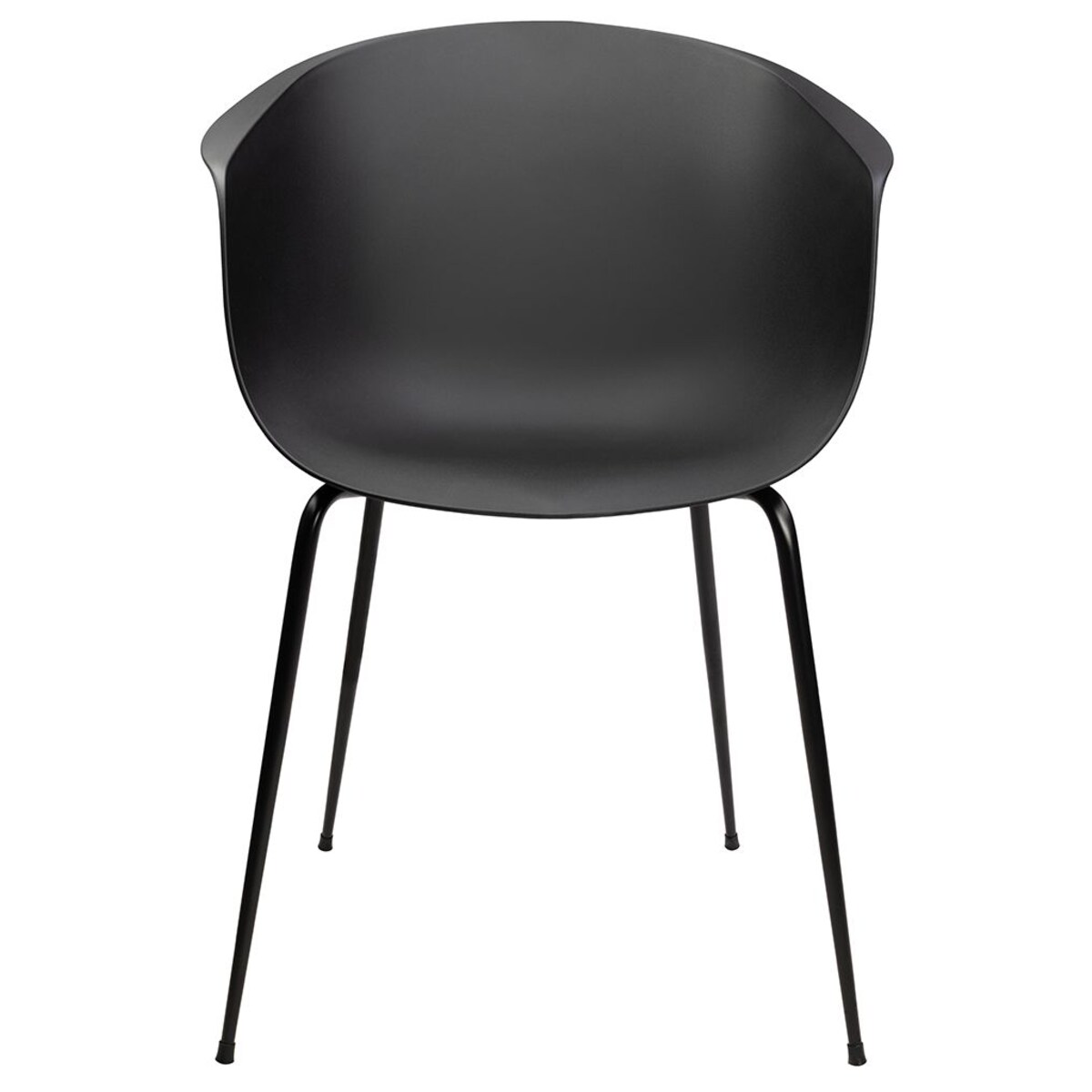 Wygodne krzesło Ralf 342 CPP6 na metalowych nogach czarne