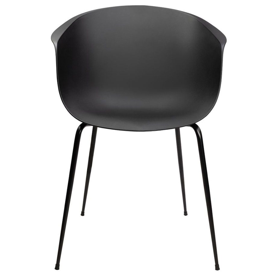 Wygodne krzesło Ralf 342 CPP6 na metalowych nogach czarne