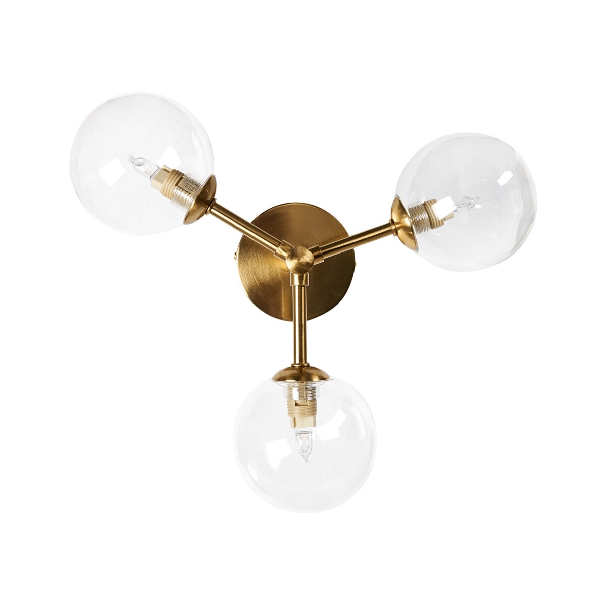 Lampa sufitowa MARICAO Szkło Mosiężny