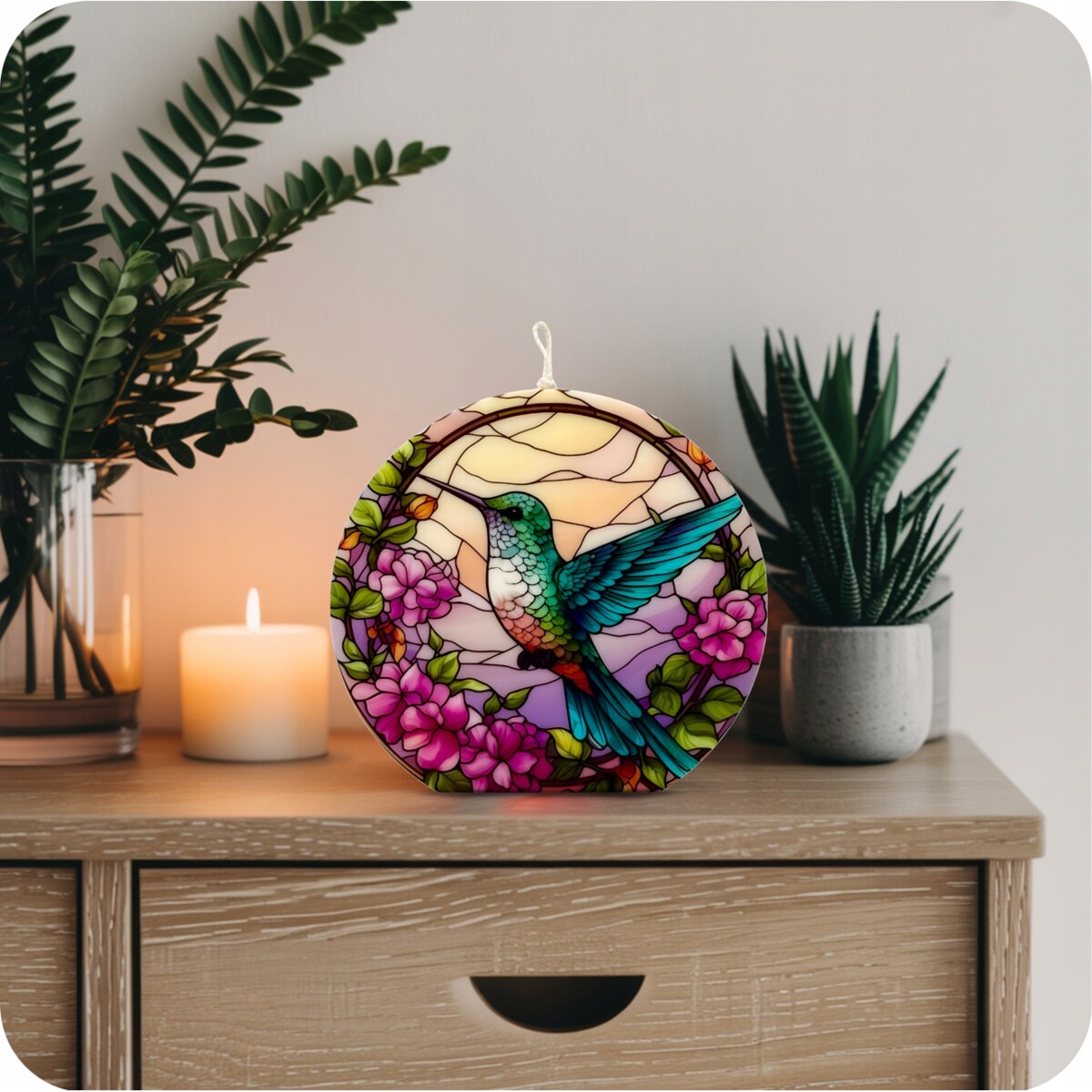 Prezent Świeca Sojowa Upominek na Urodziny Świeczka Dekoracyjna Koliber EKO