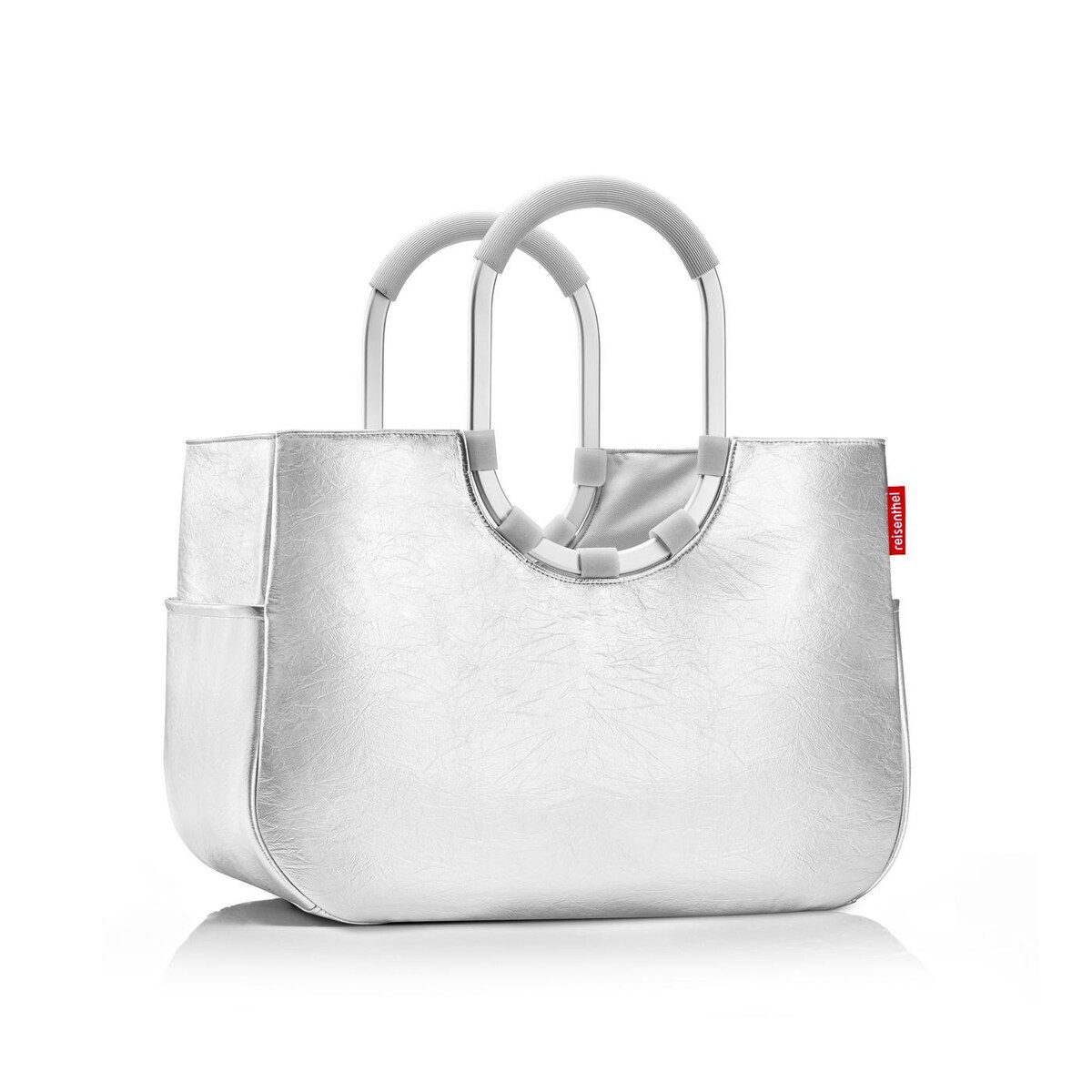 Torba LOOPSHOPPER L, silver crackle