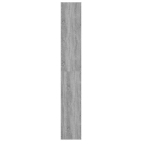 vidaXL Regał na książki/przegroda, szary dąb sonoma, 60x30x198 cm