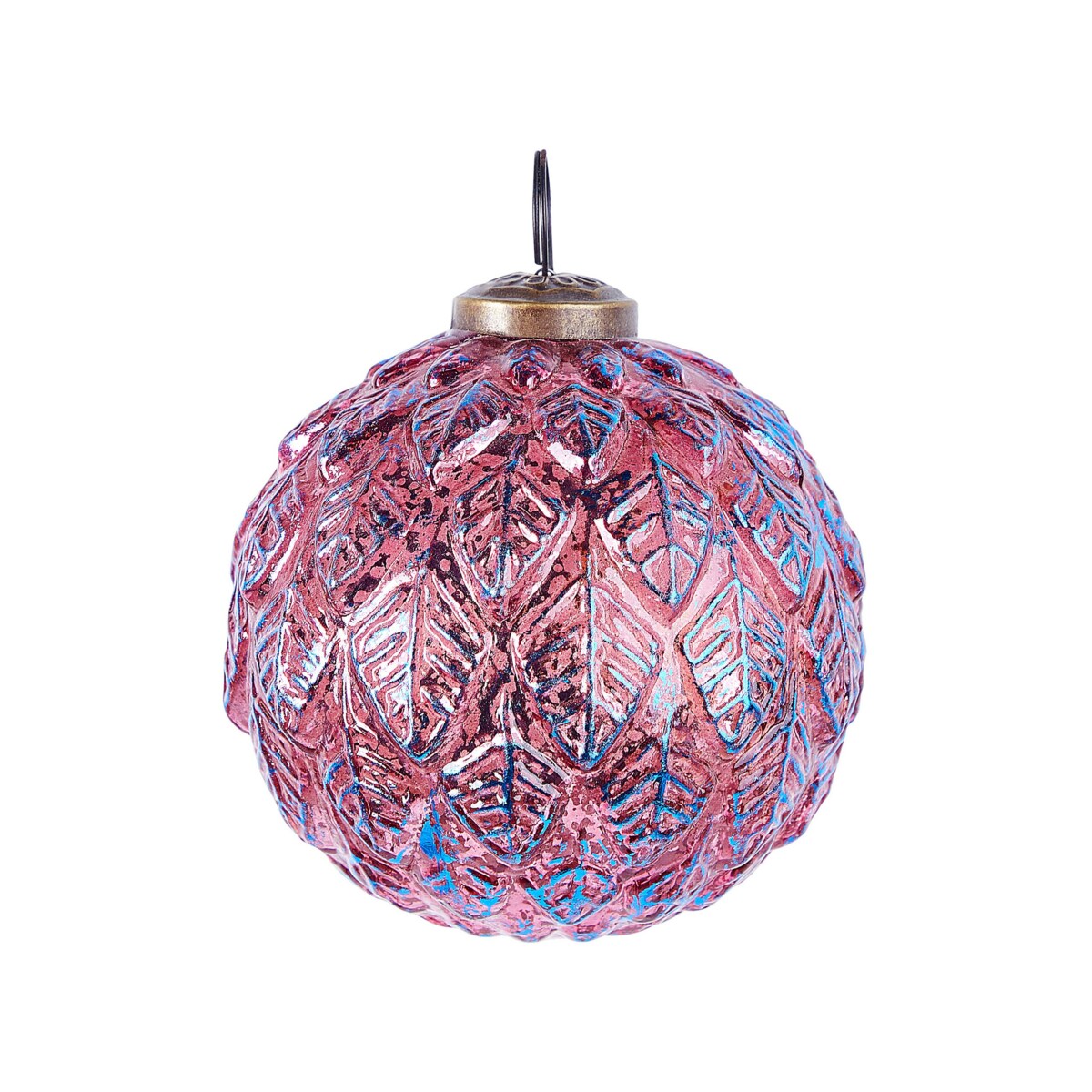 Zestaw 6 bombek szklanych różowy ASTRAL