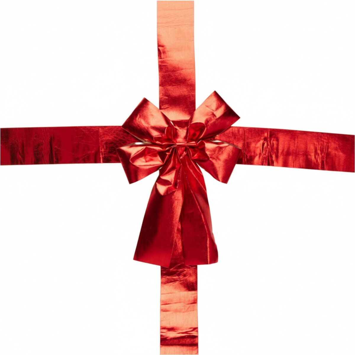 Świąteczna Kokarda Na Drzwi 4,3 M Czerwona Długa Dekoracja 34X40 Cm