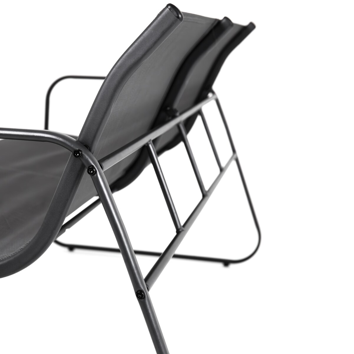 Zestaw Meble Ogrodowe Na Taras Do Ogrodu Komplet Stół 2 X Fotel Sofa Czarny