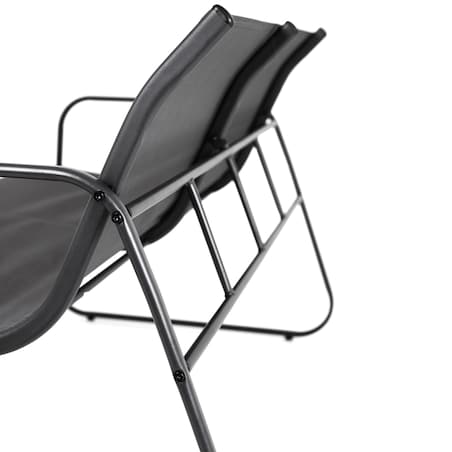 Zestaw Meble Ogrodowe Na Taras Do Ogrodu Komplet Stół 2 X Fotel Sofa Czarny