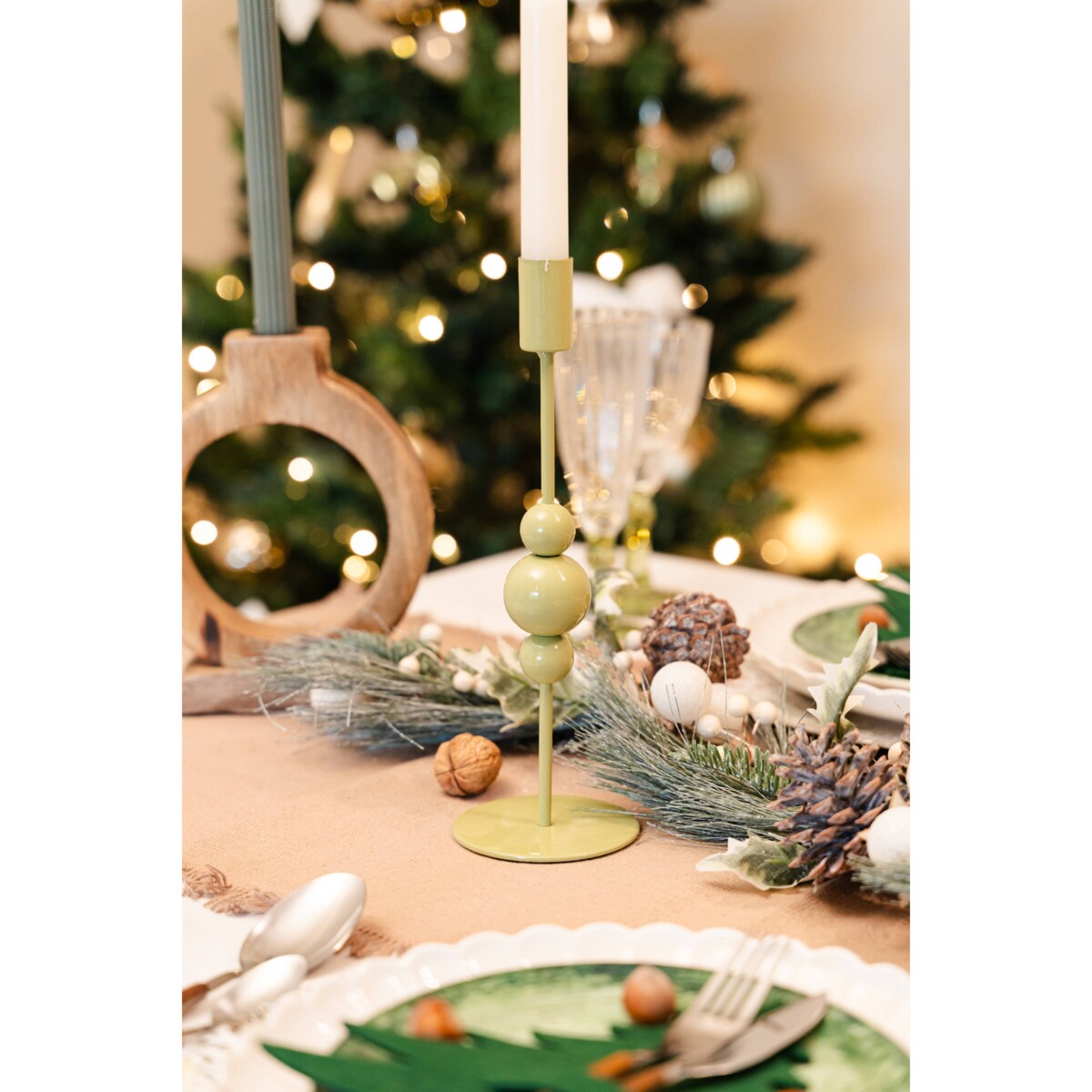 Świecznik metalowy Akesha, 2 sztuki