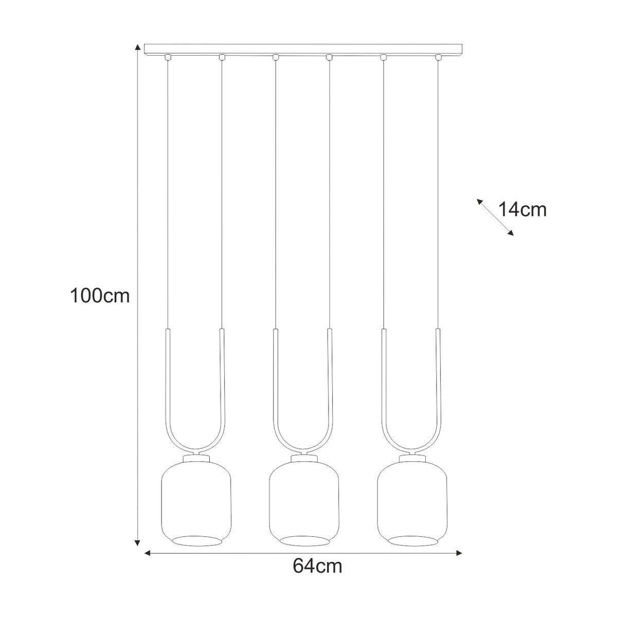 Lampa wisząca K-5581 z serii CONI