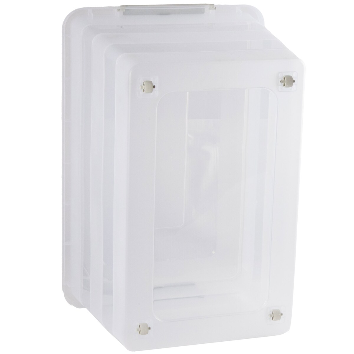 Pojemnik Plastikowy Pudełko Plastikowe Z Pokrywką Na Kółkach Pudło Box 55L