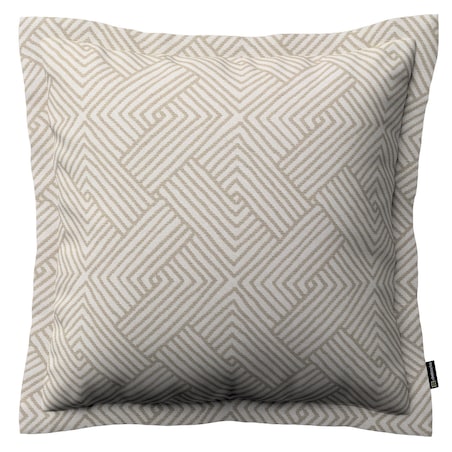 Poszewka Mona na poduszkę 45x45 beżowo-kremowe geometryczne wzory