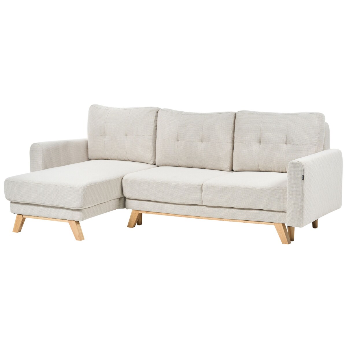 Sofa narożna prawostronna beżowa SIRO