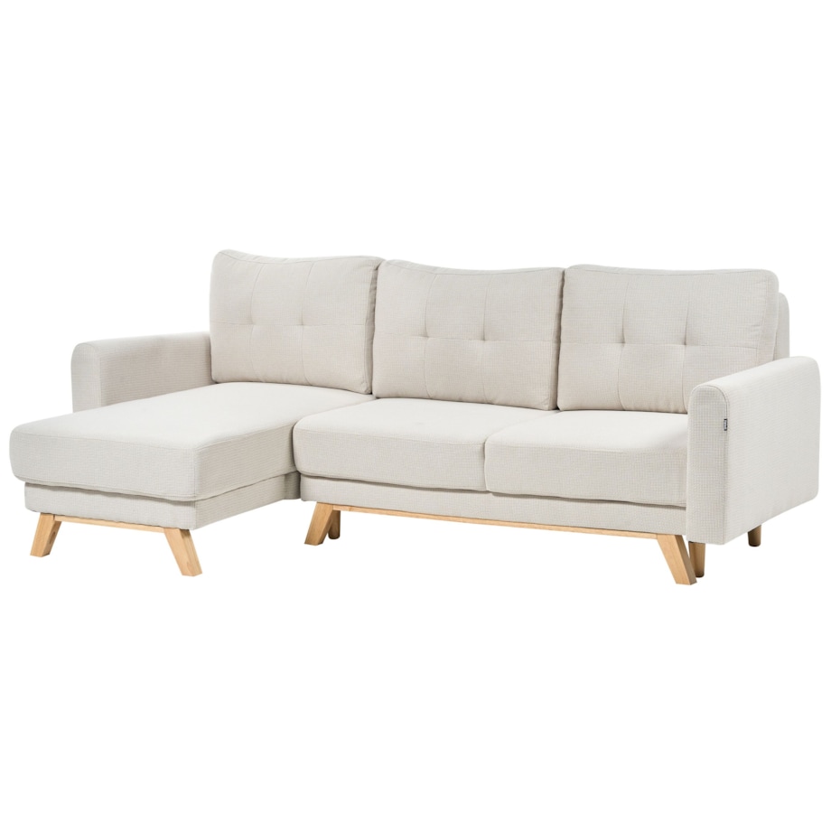 Sofa narożna prawostronna beżowa SIRO