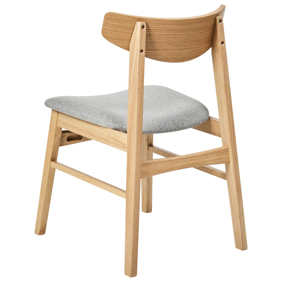 Zestaw 2 krzeseł do jadalni SMILEY Jasnoszary