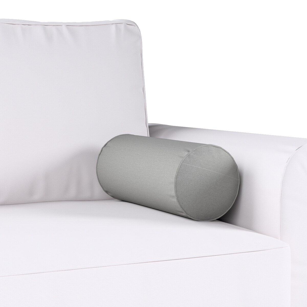 Poduszka wałek prosty, szary, Ø16 x 40 cm, Loneta