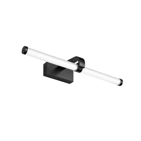 Kinkiet App1887-1W 40Cm Led Czarny, Aluminium, Tworzywo Sztuczne
