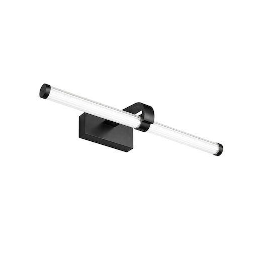 Kinkiet App1887-1W 40Cm Led Czarny, Aluminium, Tworzywo Sztuczne