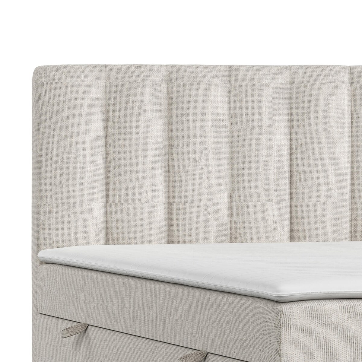 Łóżko tapicerowane AMARO 160x200 z pojemnikiem, Beż, tkanina Alta 02