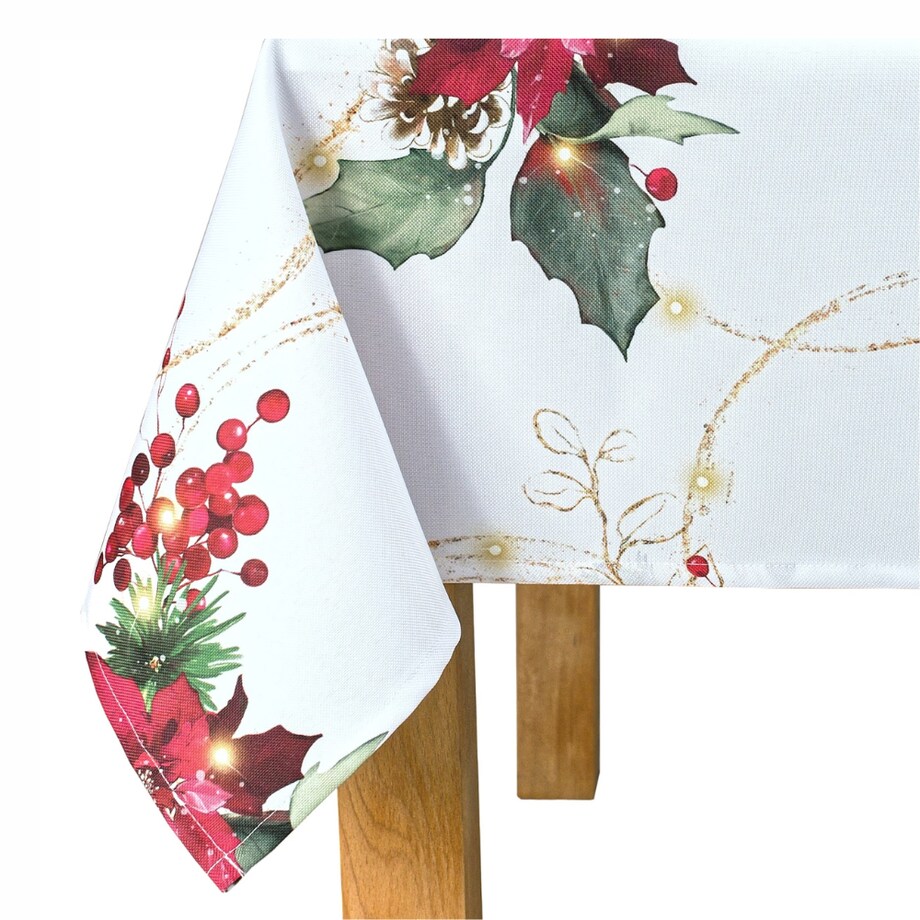 Obrus Zimowa Elegancja - 120x120 cm - wielokolorowy