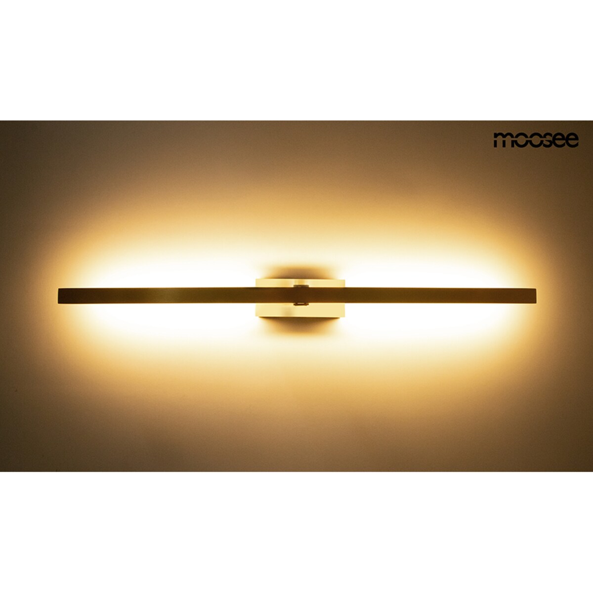 MOOSEE lampa ścienna LINE LED złota