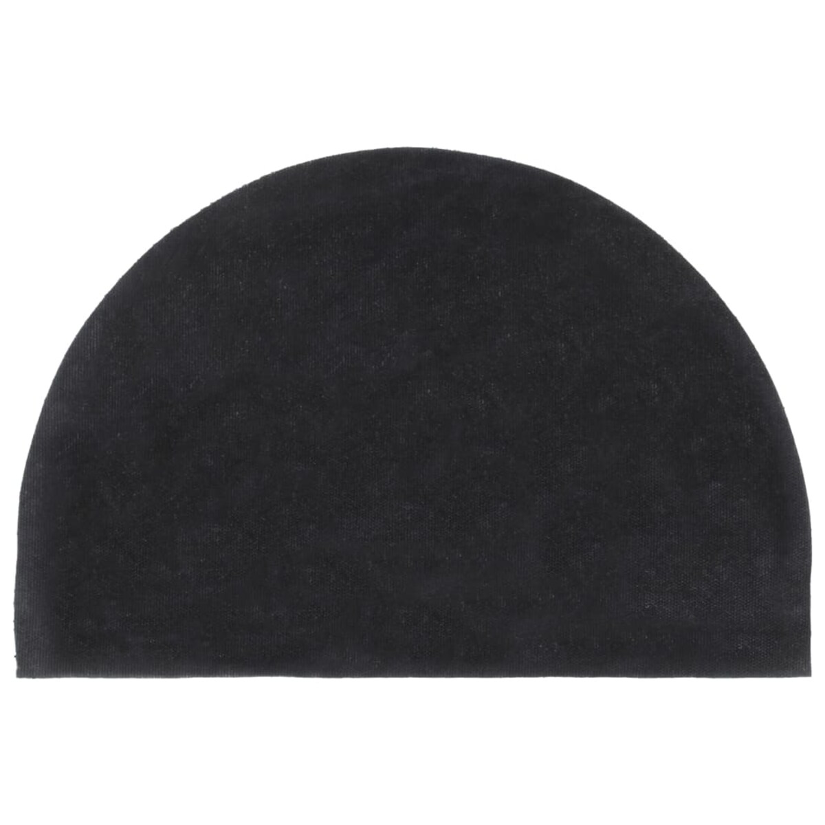 vidaXL Wycieraczka, ciemnoszara, półokrągła, 40x60 cm, włókno kokosowe