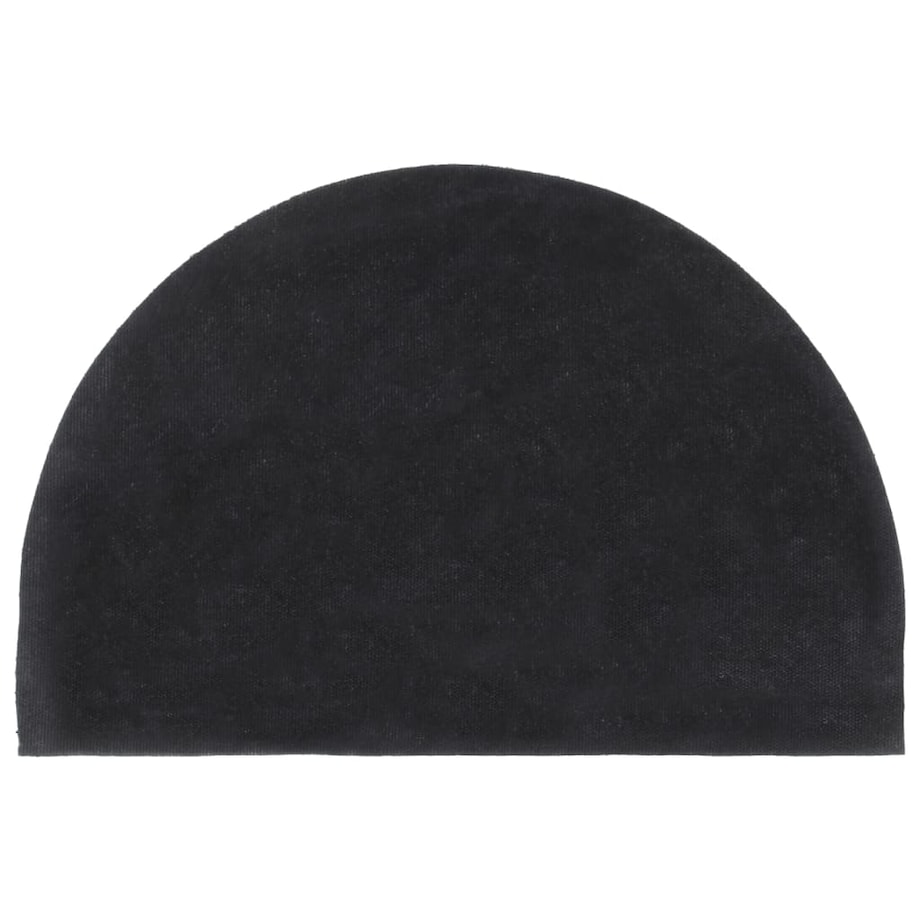 vidaXL Wycieraczka, ciemnoszara, półokrągła, 40x60 cm, włókno kokosowe