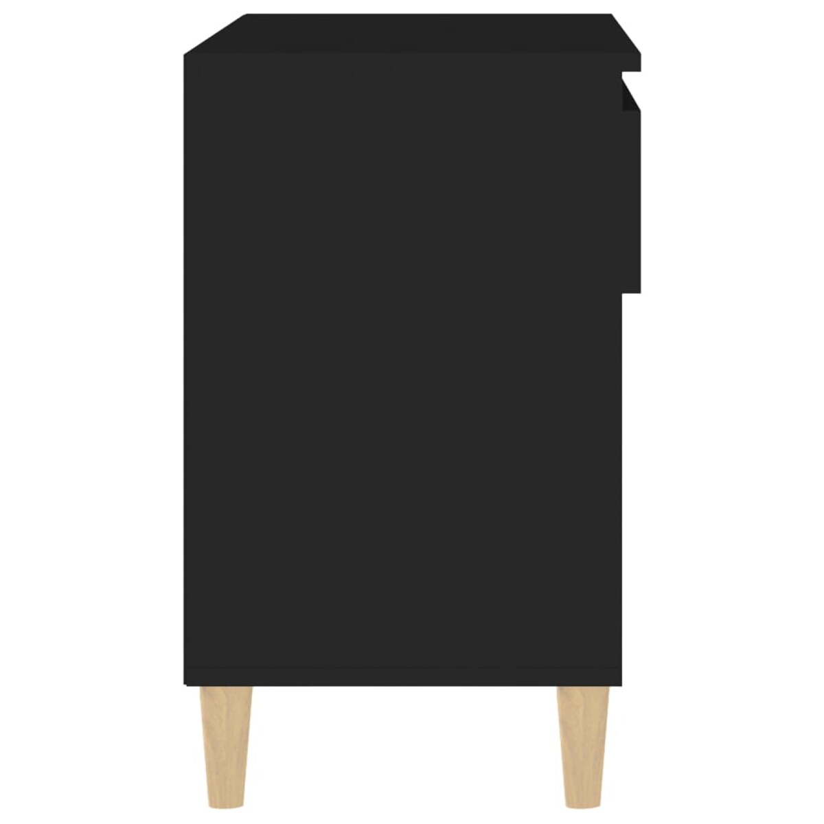 vidaXL Szafka na buty, czarna, 70x36x60 cm, materiał drewnopochodny