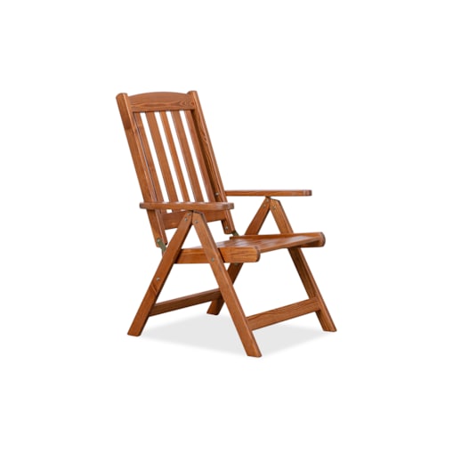KONSIMO ALCES Krzesło ogrodowe wykonane z litego drewna sosnowego
