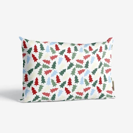 Poduszka świąteczna - Kolorowe choinki
