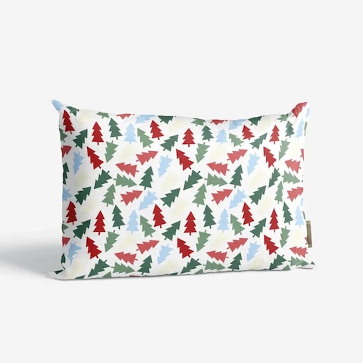 Poduszka świąteczna - Kolorowe choinki