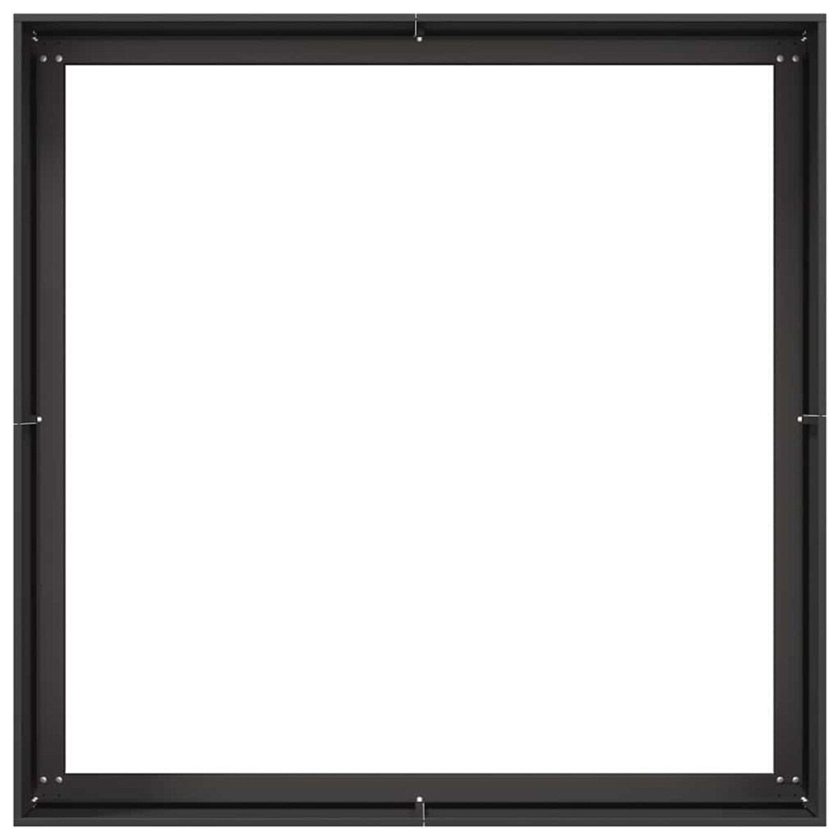 vidaXL Doniczka Czarna 100x100x40 cm Stalowa