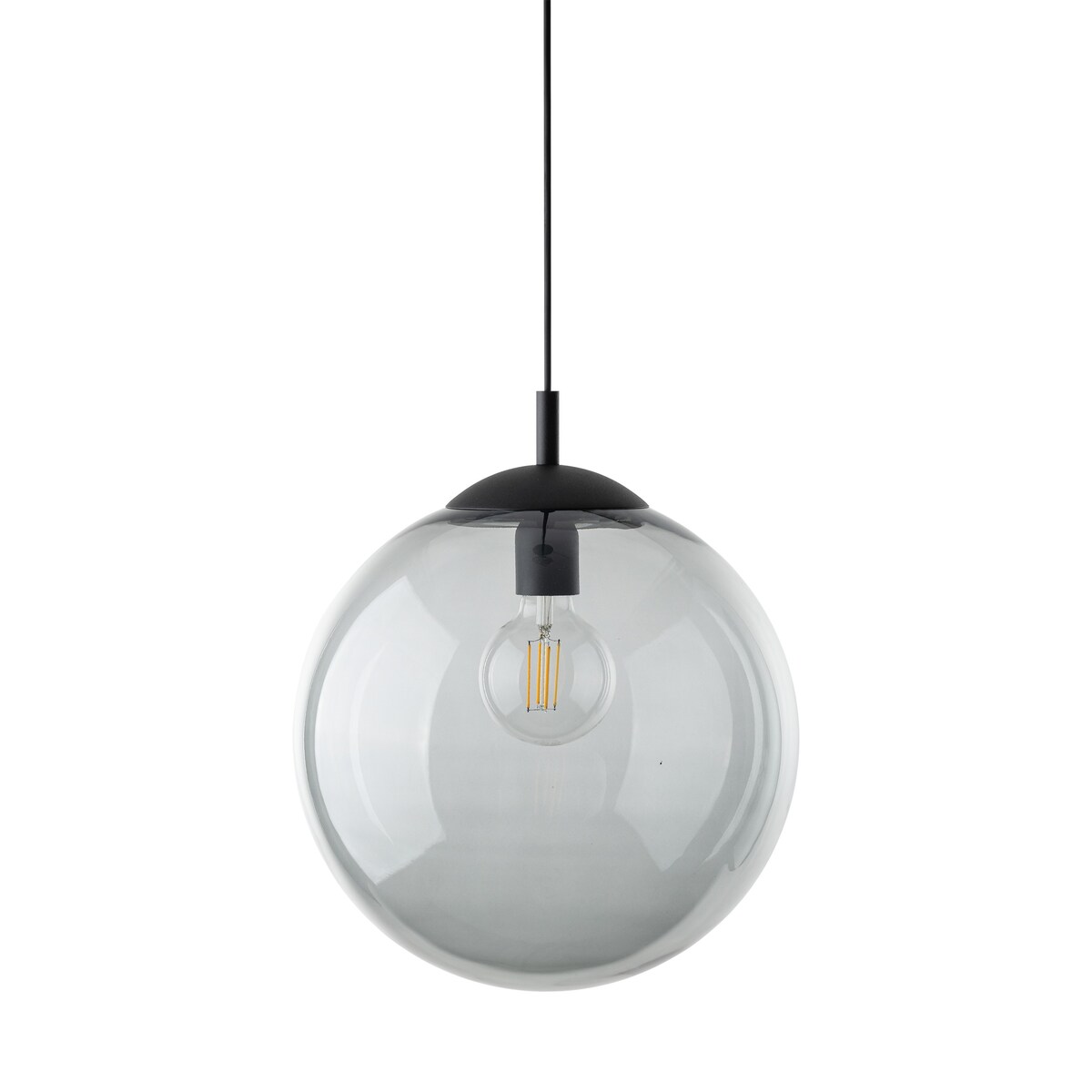 Lampa wisząca TK Lighting ESME 5380 grafitowa/czarna E27 35 cm regulowana wysokość