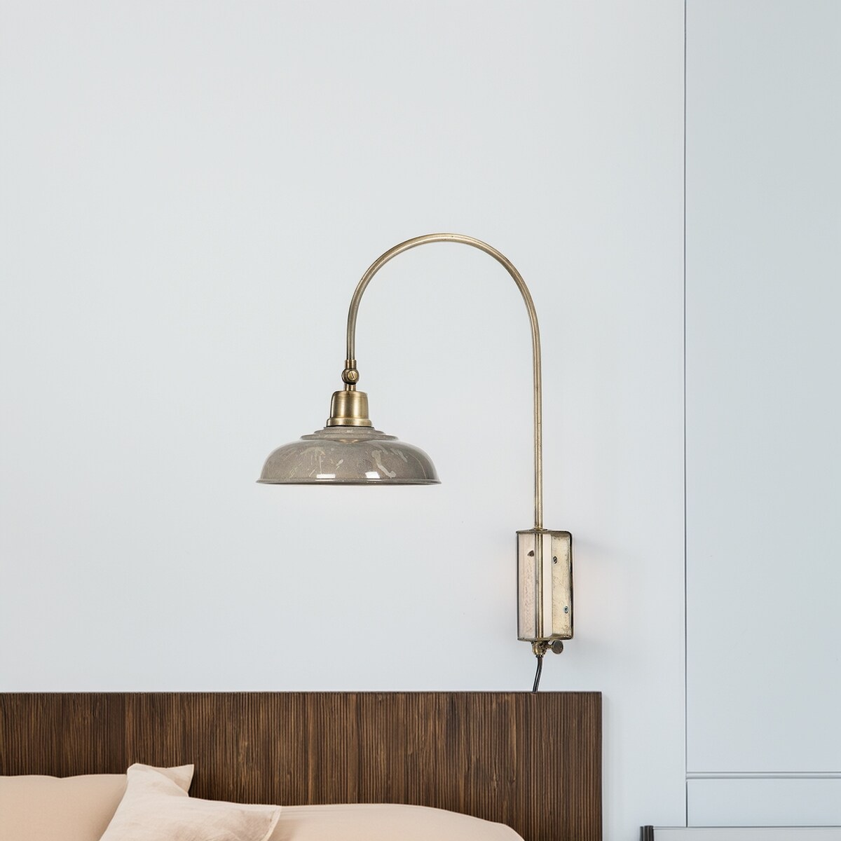 KINKIET LAMPA ŚCIENNA DO POWIESZENIA ZŁOTA METALOWA SKANDYNAWSKA LOFT