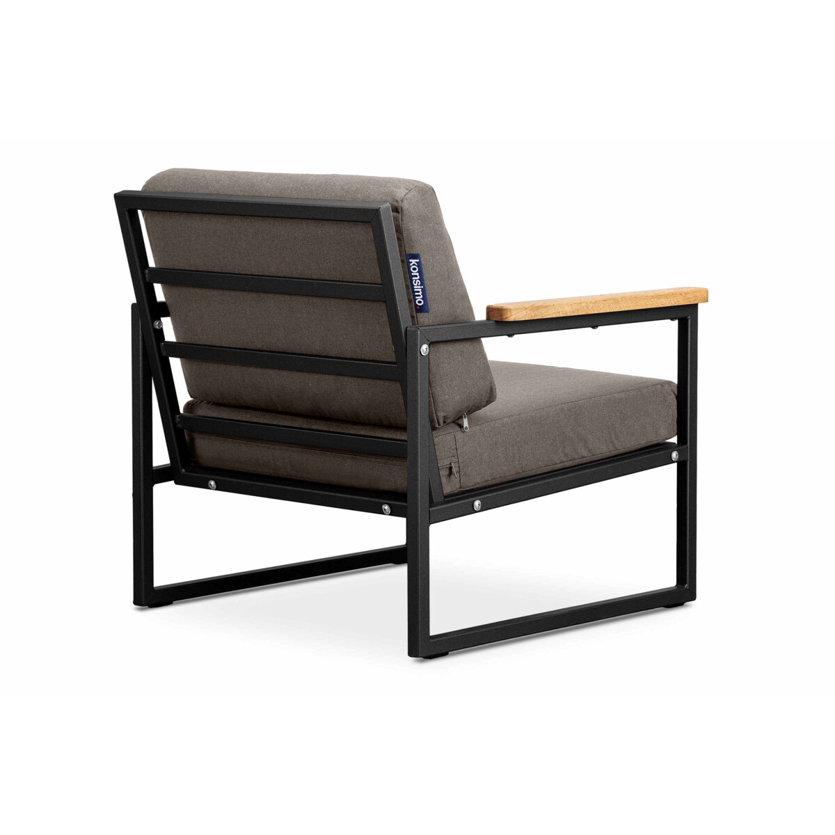 KONSIMO TRIBO Fotel ogrodowy ze stali w stylu industrialnym