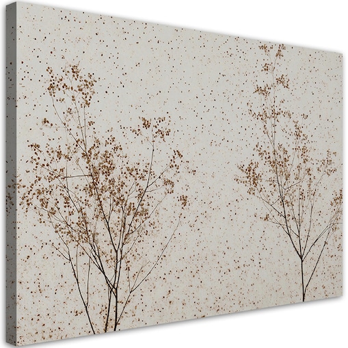 Obraz nowoczesny Rośłiny Kwiaty Beżowy do salonu sypialni jadalni kuchni 120x80