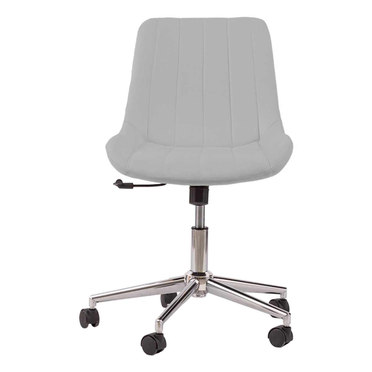 Fotel biurowy krzesło obrotowe szare regulowane do biura