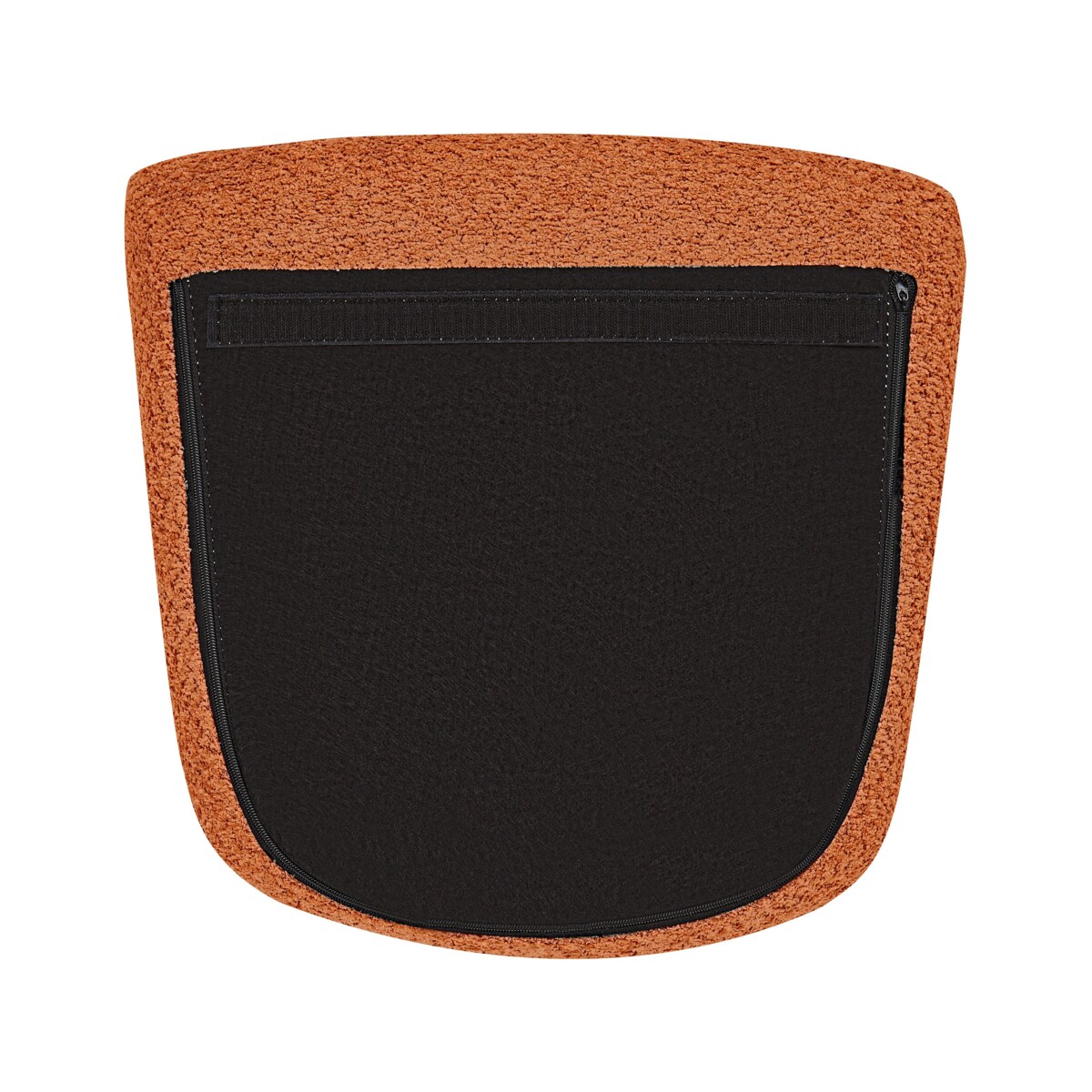 Fotel bujany boucle pomarańczowy OULU