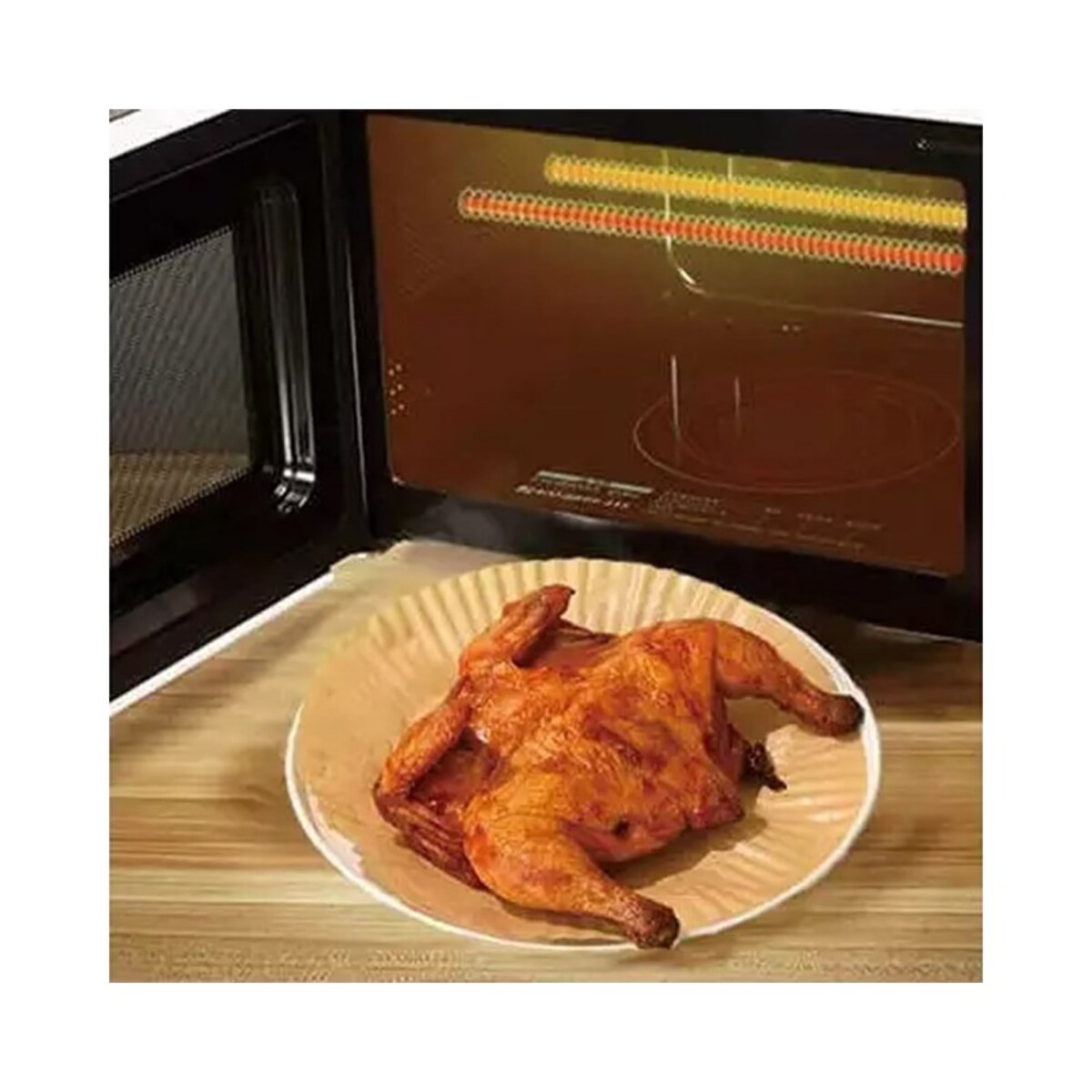 Wkłady papierowe do frytownicy 20cm 100 szt okrągłe KLAUSBERG