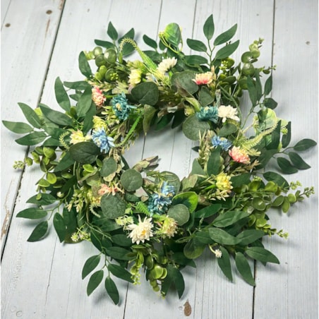 Wianek wiosenny DALIA 45 cm stroik wielkanocny