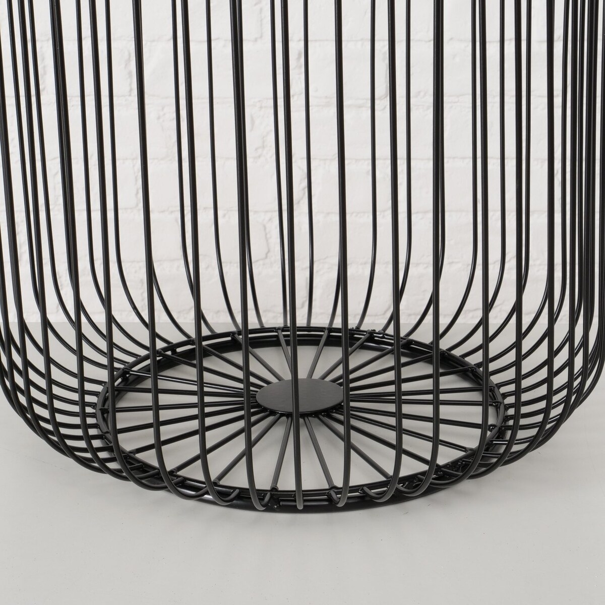 Zestaw dwóch stolików metalowych CINDY, 41 - 47 cm, kolor czarny
