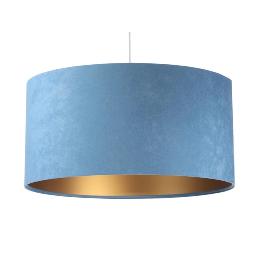 Lampa wisząca HOME 60 błękitna/złota