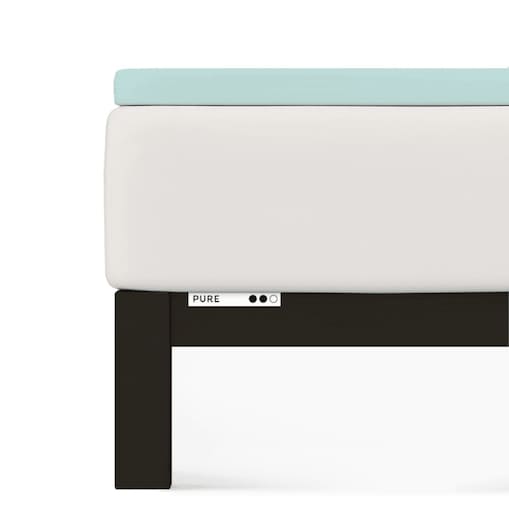 Prześcieradło Topper Schlafgut Petrol Light 435, 120 x 200cm - 130 x 220 cm, Schlafgut