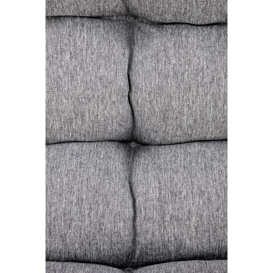 FOTEL BUJANY Dazira szary NA STALOWYCH PŁOZACH