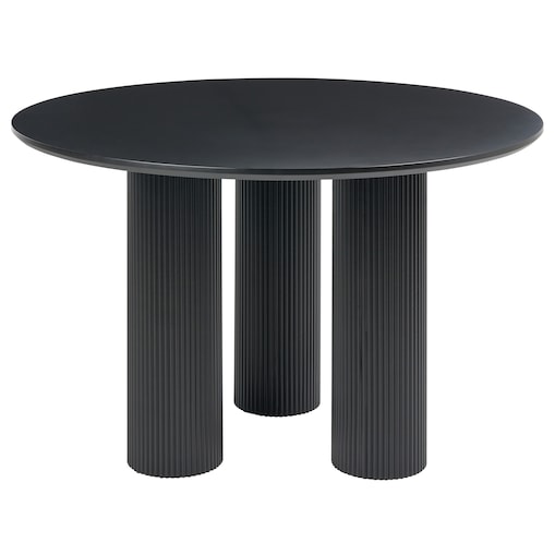 Stół do jadalni TULEMALU Czarny 120 cm 120 cm